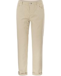 Brunello Cucinelli - Cinque pantaloni tradizionali tascabili in denim tinto di comfort leggero - Lyst