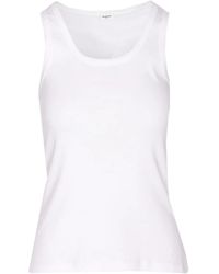 Saint Laurent - Cassandre Logo Tank Op - Lyst