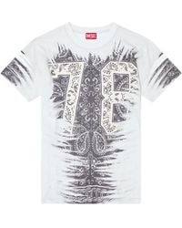 DIESEL - Bandana Print T Shirt - Lyst