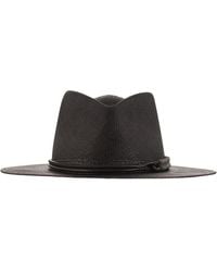 Brunello Cucinelli - Straw Fedora With Leather Band And Necklace - Lyst