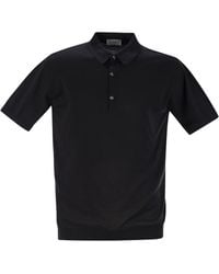 John Smedley - Adrian Cotton Short Sleeved Polo Shirt - Lyst