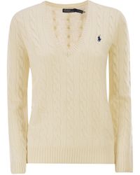 Polo Ralph Lauren - Wool And Cashmere Cable Knit Jumper - Lyst