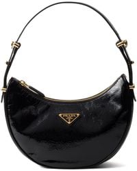 Prada - Arqué Patent Leather Bag - Lyst