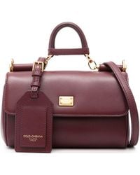 Dolce & Gabbana - My Sicily Mini Leather Handbag - Lyst