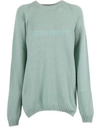 Alberta Ferretti - Refined Cashmere And Wool Knit Sweater - Lyst