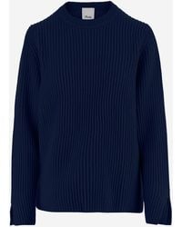 Allude - Wool And Cashmere Ribbed Sweater - Lyst