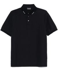 Emporio Armani - Poloshirt Mit Jacquard-Logo - Lyst
