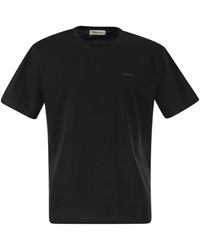 Premiata - Baumwoll-T-Shirt mit technischen Details und Logo - Lyst