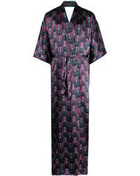 OZWALD BOATENG - Mantel Mit Geometrischem Print - Lyst