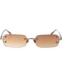 Linda Farrow - Light/ Camel Grad Titanium Sunglasses - Lyst