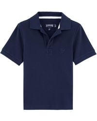 Vilebrequin - Organic Cotton Polo Shirt With Logo - Lyst