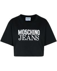 Moschino - Zwart Katoenen T -shirt - Lyst