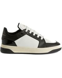 Giuseppe Zanotti - Leather Sneakers With Patent Accents - Lyst