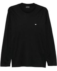 Emporio Armani - Cotton Blend T-Shirt - Lyst
