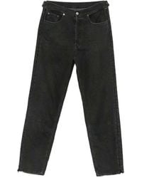MM6 by Maison Margiela - Straight Leg Jeans With Zip - Lyst