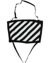 Off-White c/o Virgil Abloh - Mascherine Mask Uomo Cotone Nero - Lyst