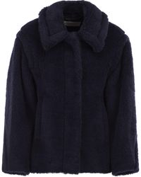 Max Mara - Mxmfuggito Cropped Jas Van Alpaca, Wol En Zijden Teddystof - Lyst