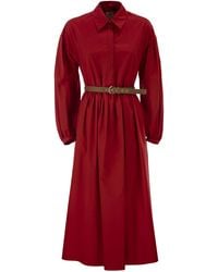 Max Mara - Mstmarmo Cotton Shirt Dress - Lyst