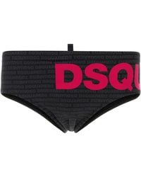 DSquared² - Dsquared Printed Stretch Nylon Swimming Brief - Lyst