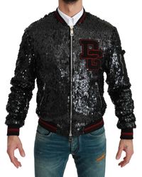 Herren Bekleidung Jacken Lederjacken Dolce & Gabbana Andere materialien jacke in Schwarz für Herren 