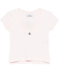 Vivienne Westwood - Oberteil Aus Bio-Baumwolle Mit Herzdetail - Lyst