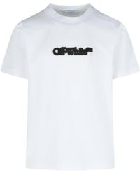Off-White c/o Virgil Abloh - 'Spray Pfeil' weißes Baumwoll -T -Shirt - Lyst