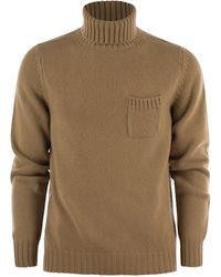 Fedeli - Wool And Cashmere Turtleneck Jumper - Lyst