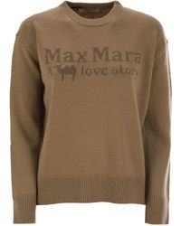 Max Mara - Veronica Wool And Cashmere Crew Neck Sweater - Lyst