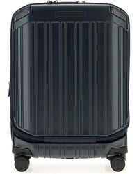 Piquadro - Cabin Trolley Suitcase With Front Compartment And 4 Wheels - Lyst