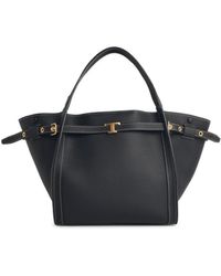 Tod's - 'T Signature' Small Lear Shopping Bag - Lyst