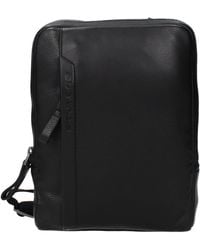 Piquadro - Leather Shoulder Bag - Lyst
