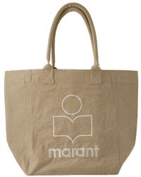 Isabel Marant - Yenky GZ Tote Bag Cotton Beige - Lyst