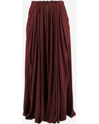 Sa Su Phi - Long Cotton Blend Skirt - Lyst