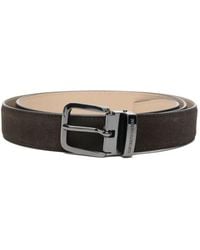 Emporio Armani Exclusive - Exclusieve Lederen Riem Van Emporio Armani - Lyst