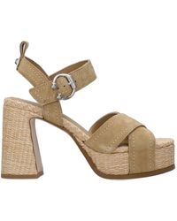 Ash - Sandales de cendres en cuir marron - Lyst
