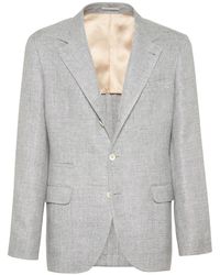 Brunello Cucinelli - Single-Breasted Blazer - Lyst