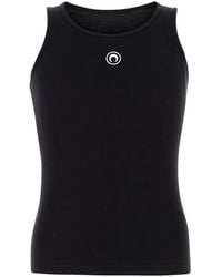 Marine Serre - Moon Cotton Tank Top - Lyst