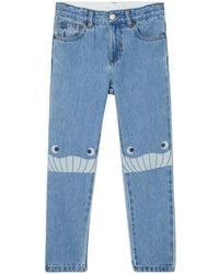 Stella McCartney - "Smile" Denim Pants - Lyst