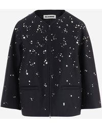 Jil Sander - Virgin Wool Jacket With Metal Details - Lyst