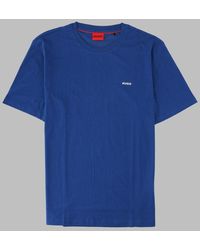 HUGO - T Shirt "Dero" Con Logo - Lyst