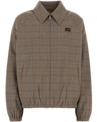 Miu Miu - 100% Wool Jacket - Lyst