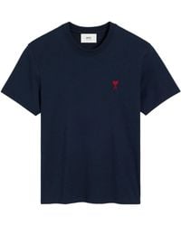 Ami Paris - Tshirt De Coeur Rouge - Lyst