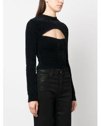 Moschino - Pullover Aus Faux Fur - Lyst