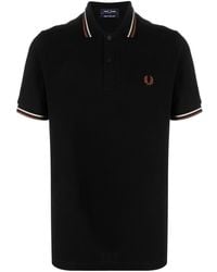 Fred Perry - Logo Cotton Polo Shirt - Lyst