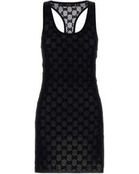 Gucci - Midnight Viscose Blend Dress - Lyst