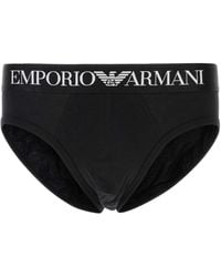 Emporio Armani - Stretch Cotton Brief - Lyst
