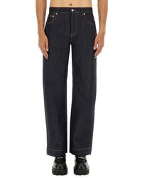 McQueen - Wide Leg Jeans - Lyst