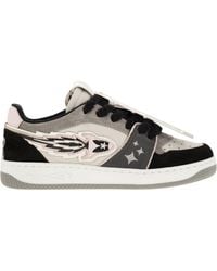 ENTERPRISE JAPAN - Ej Egg Rocket Leather Trainers With Logo - Lyst