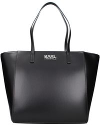 KARL LAGERFELD - Kore Umhängetasche Damen Polyurethan Schwarz - Lyst
