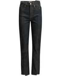 Ganni - "Fold" Straight-Leg Jeans - Lyst